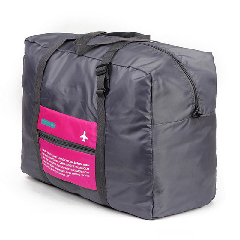 Korean Large Capacity Suitcase Portable Bag Foldable Multifunctional Nylon Storage Handbags Grand sac Travel Pouch Bag-image-748866442