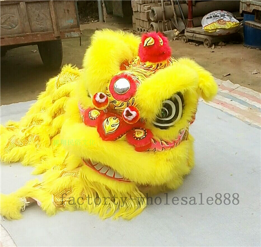 Mascot Costumes New Lion Dance Mascot Costume Chinese Folk Art Lion Suits Party Game Dress Outfits Carnival Christmas Easter Two Adults-image-748720531