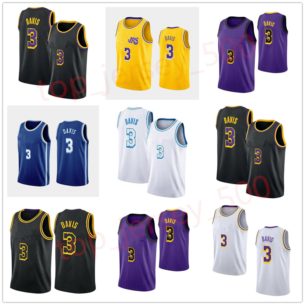

2021-2022 High quality Stitched Basketball jersey 3 Anthony Davis, As shown in illustration