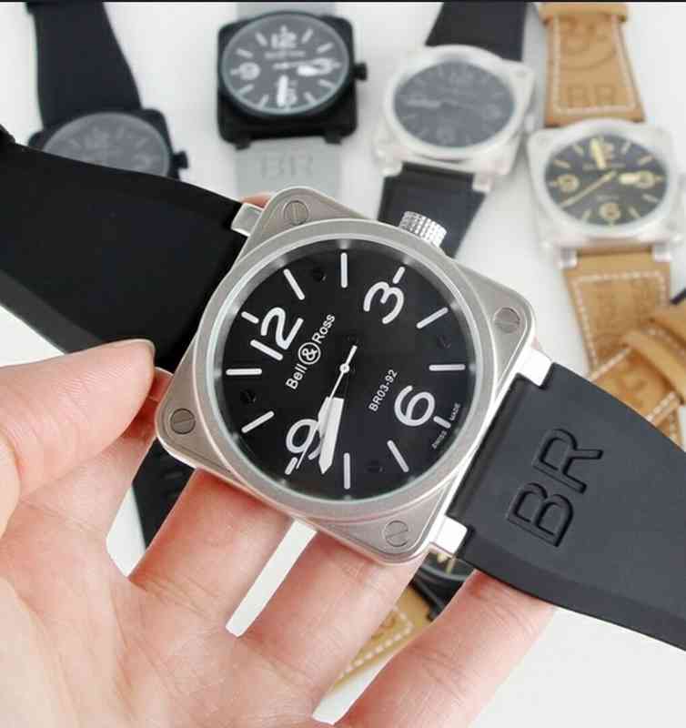 

New Mens Watches Rubber Bell Br Automatic Mechanical Self Wind Limited Edition Aviation Power Ross Watch Size 43 Mm, 22 Colors, 15
