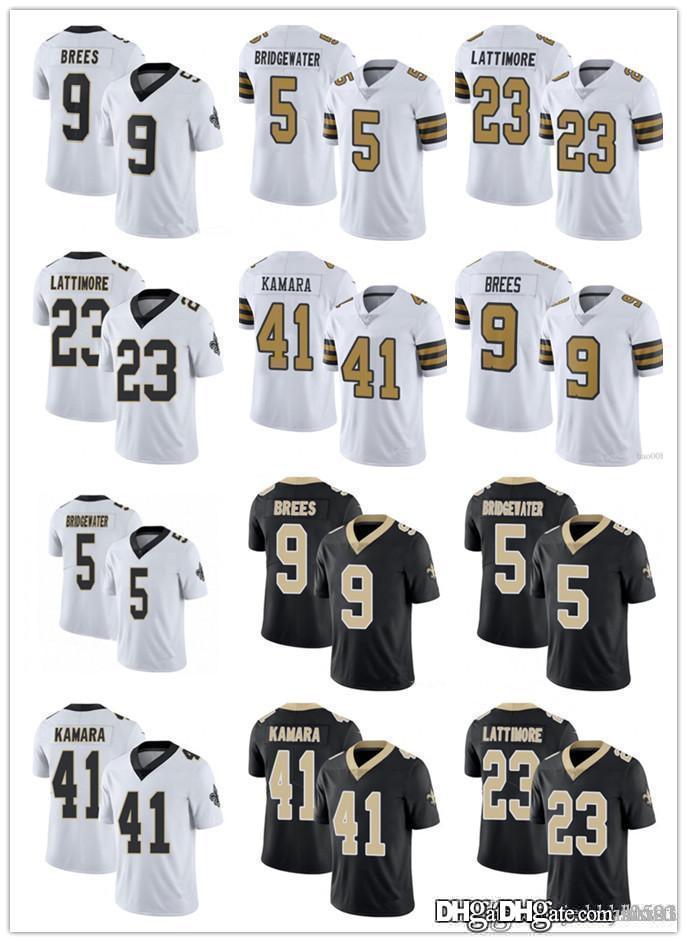 

Men New Orleans youth saints 9 Drew Brees 41 Alvin Kamara 23 Marshon Lattimore 5 Teddy Bridgewater Football Jerseys, Black;red