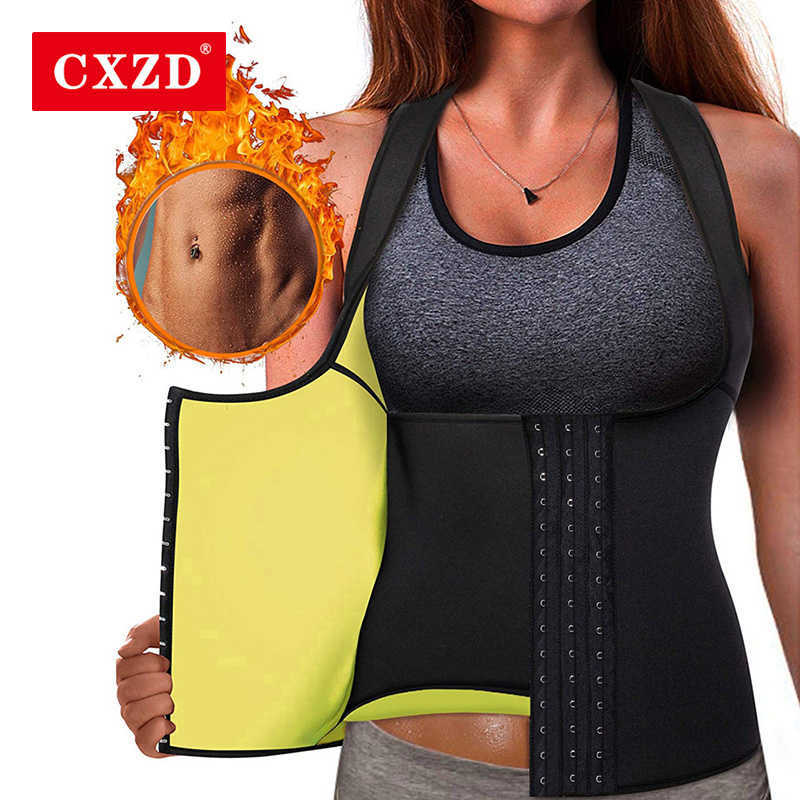 

CXZD Women Sauna Vest for Weight Loss Tummy Fat Burner Slimming Shapewear Hot Thermo Body Shaper Sweat Top, Yellow