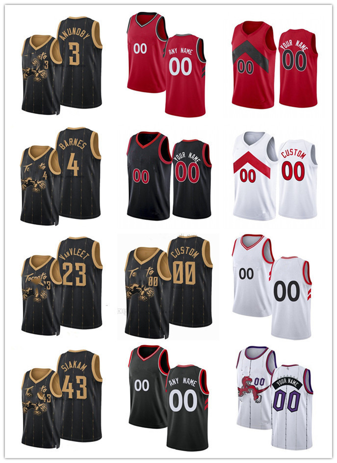 

75th Custom Mens Womens Youth TorontoRaptorsVince 15 Carter Tracy 1 McGrady 14 Svi Mykhailiuk 18 Yuta Watanabe Basketball Jerseys, Black;red