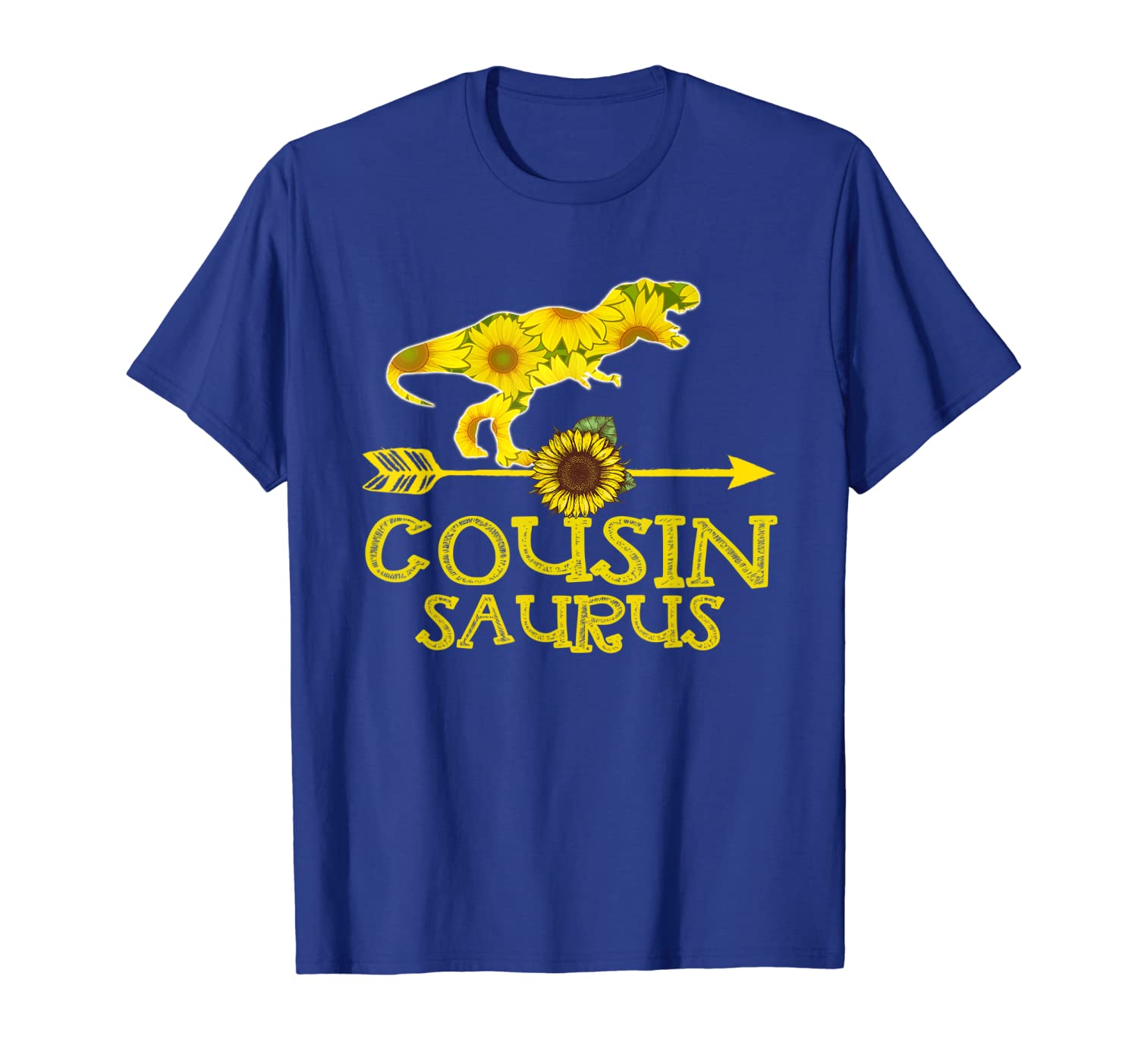 

sunflower cousinsaurus shirts fathers day gifts cousin sauru, White;black