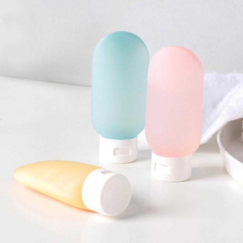 

Storage Bottles & Jars 3p/set 60ml Hose Travel Colorful Portable Skin Care Bottle Environment Recyling Refilable Accessories