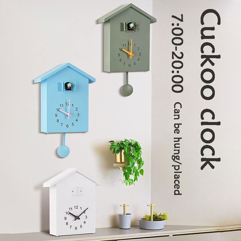 

Wall Clocks Nordic Style Cuckoo Clock 3 Inches Out Of The Window On Hour