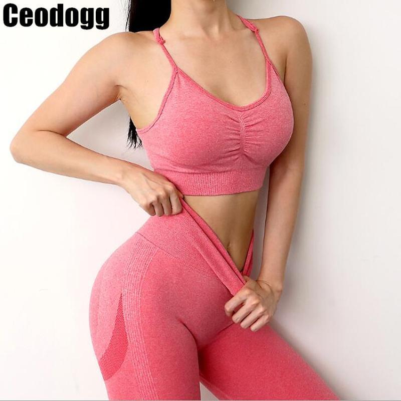 

Women Seamless Yoga Set Fitness Outfit Sports Suits Gym Clothing High Waist Running Squat Proof Leggings Workout Pants Sportwear, Cb411 green shorts