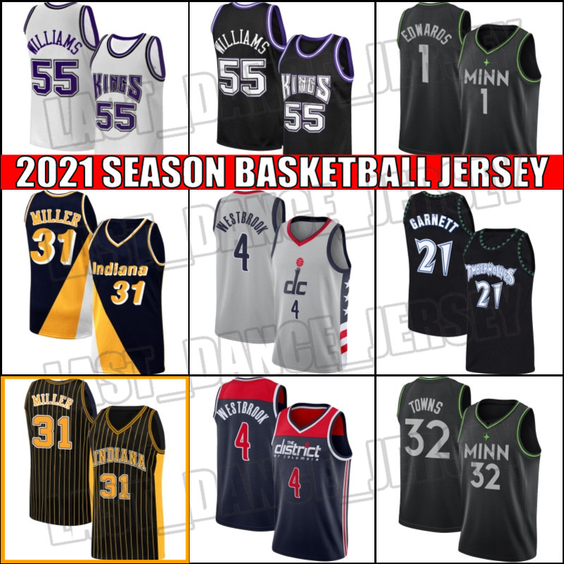 

Indiana Pacers Jersey Reggie Kevin Miller Garnett Jersey Anthony Towns Edwards Jerseys Russell Williams Westbrook XCVBA65, Black;red