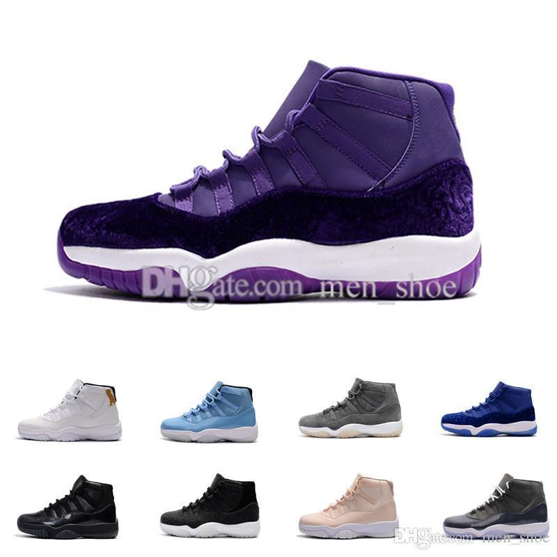

11 Velvet Purple Flowers Pattern Basketball Shoes Men Women 11s Velvet Heiress Purple Flowers Sneakers High Quality With Shoes, #01