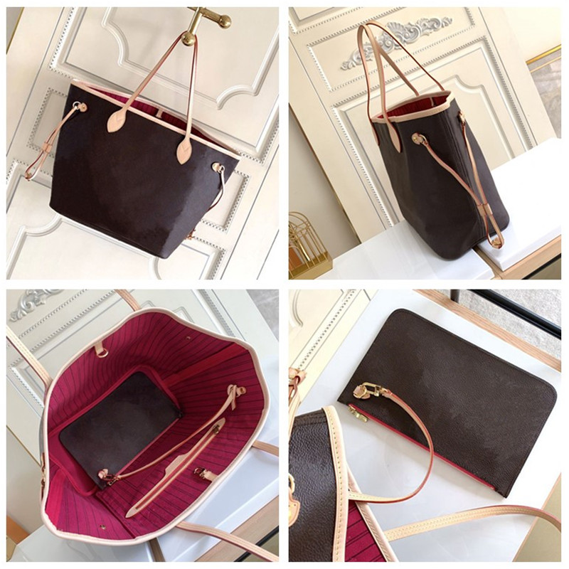 

Luxury Women Bag Shopping Designer Handbag Shoulder Bags Backpacks Fashion Totes Lash package 2pcs/set Woman Purse Leather Clutch Wallet, #14