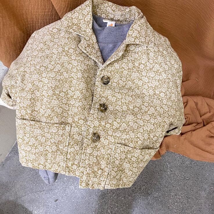 

Jackets 2021 Wholesale Girls Boys Printed Coat Autumn Cotton Full Sleeve Kids Coats 1-6 Years WS885, Multi