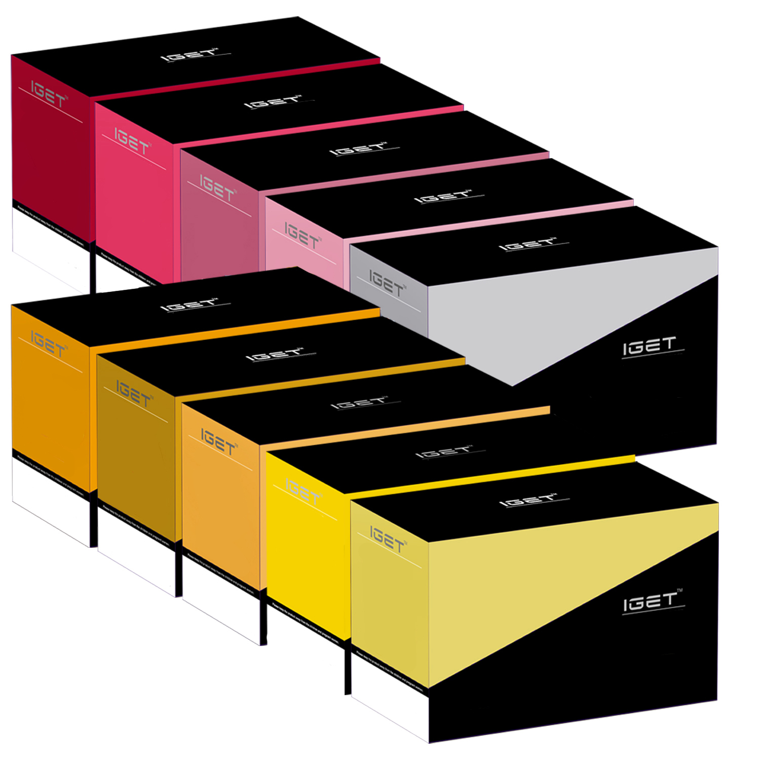 

TOP selling 100% JANNA 16 Kinds (E-cigarette Kits different packaging For IGET Vape