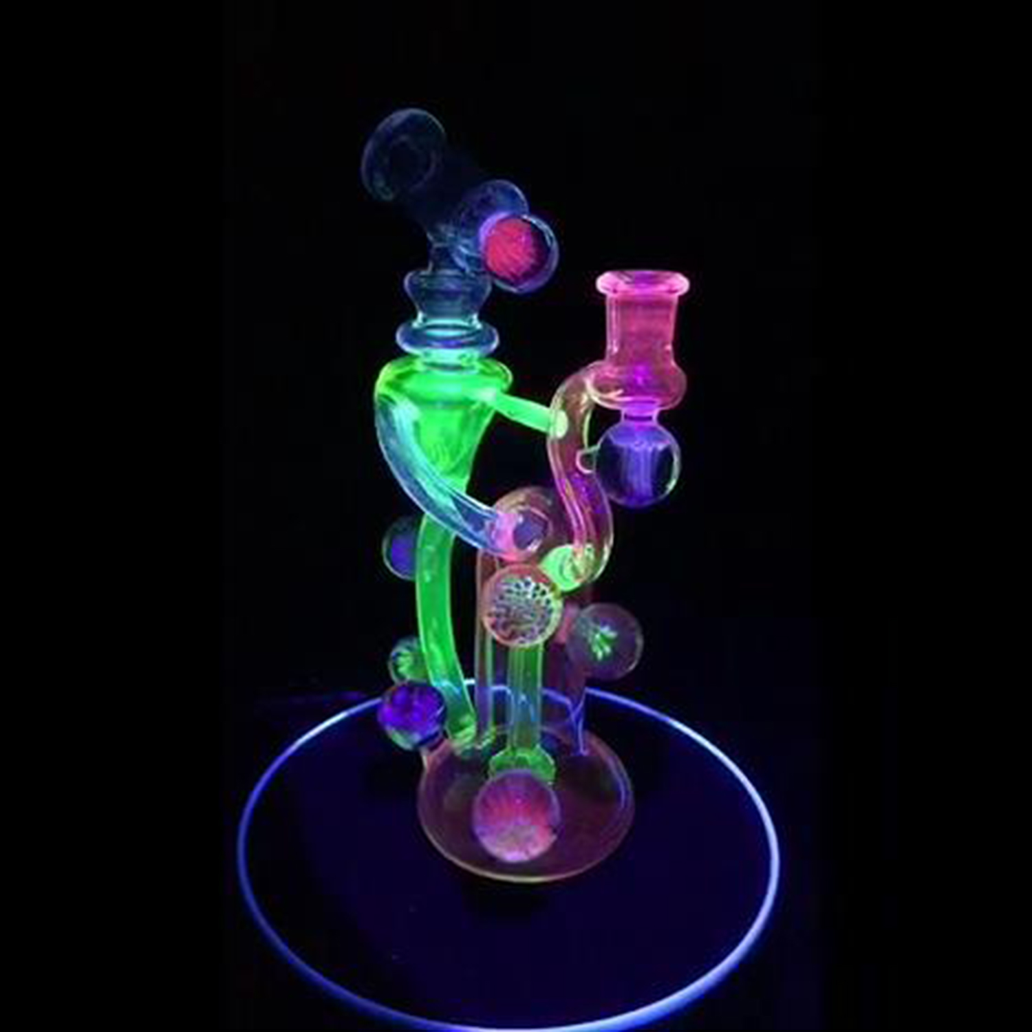 

Color luminous Deluxe glass water pipe, private customized series