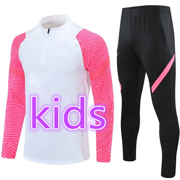 

2021 Real Madrid survetement enfant jordam tracksuit training suit mbappe kids football kit soccer jacket, Black