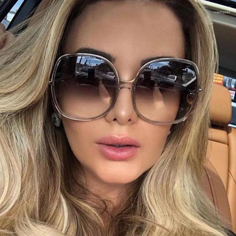 

Sunglasses Vintage Women's Round Designer Female Oversize Ladies Sun Glasses For Men Gafas Feminino1