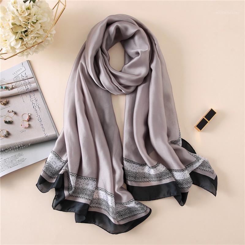 

Scarves Fashion Silk Chiffon Plain Scarf Print Edges Soft Women Muslim Shawl Wraps