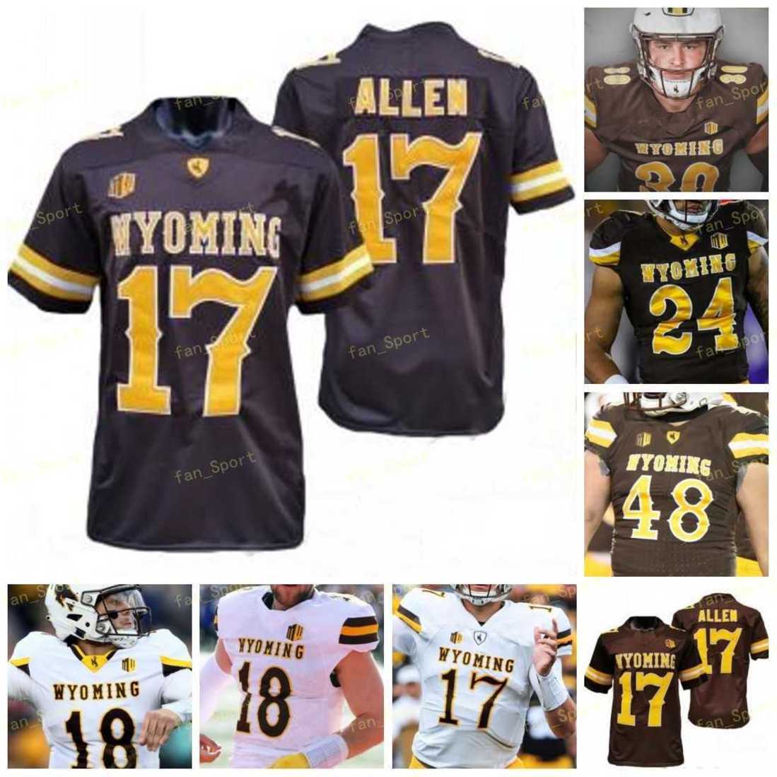 

Custom Wyoming Football Jersey NCAA College 17 Josh Allen 6 Xazavian Valladay 15 Levi Williams 5 Isaiah Neyor 96 Bertagnole 33 Charles Hicks 44 Victor Jones, As