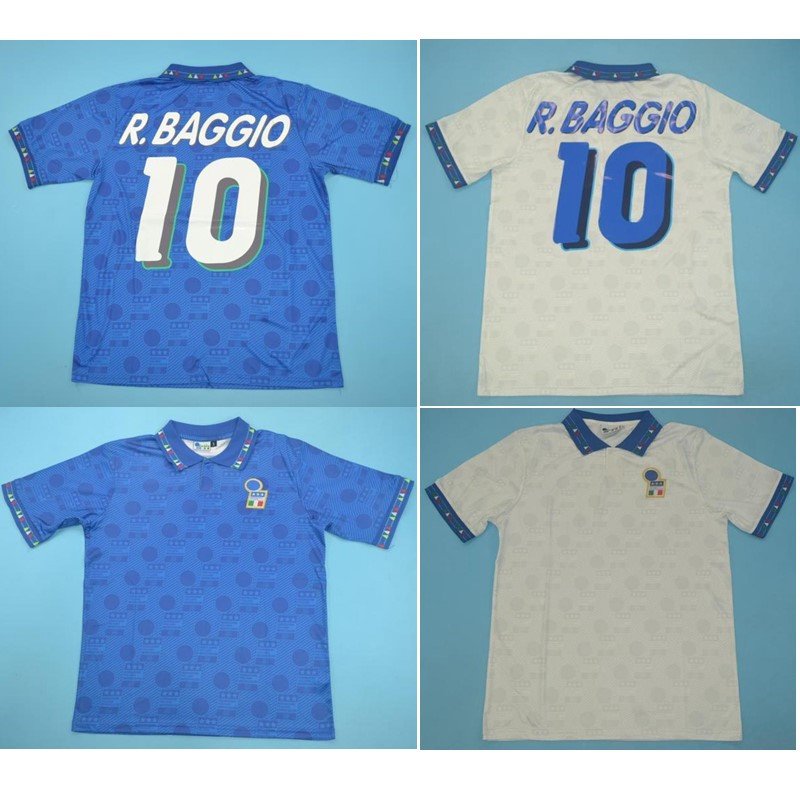 

Top 1994 Italy Retro soccer jerseys VINTAGE CLASSIC MALDINI football shirt R. BAGGIO jersey TOTTI PIRLO BARESI Classic maillot de foot, Italy1994home