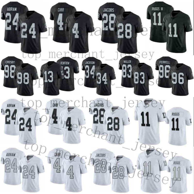 

Men Women 24 Johnathan youth 28 Josh Jacobs 11 Henry Ruggs III 83 Darren Waller 13 Hunter Renfrow 98 Maxx 34 Crosby Bo Jackson Abram 4 Derek football Carr Jerseys, As