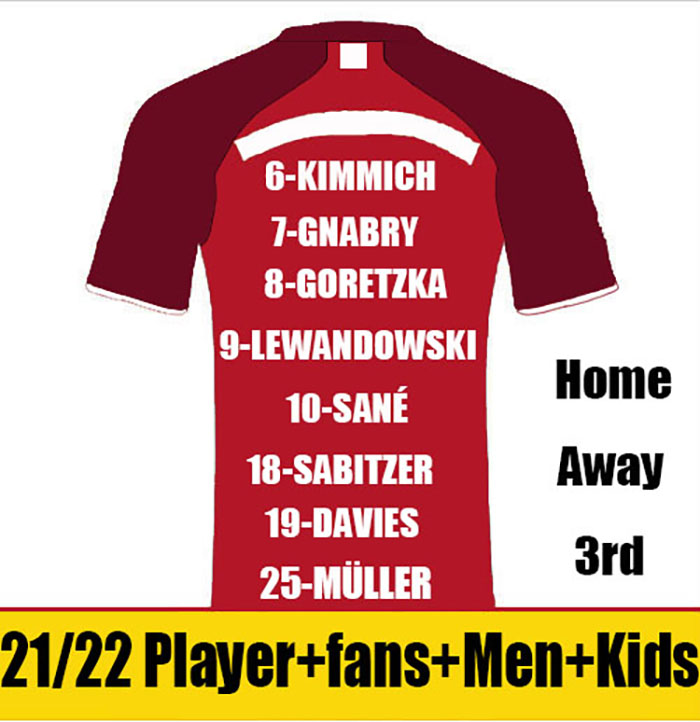 

LEWANDOWSKI soccer jerseys player version 2021/22 Oktoberfest special shirt SABITZER GNABRY KIMMICH football shirts DAVIES GORETZKA MULLER SANE jersey men kids, 21-22 home kids