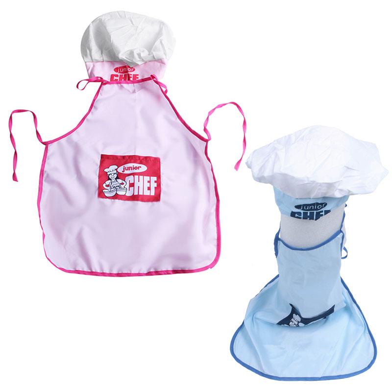 

Childs Kids Chef Hat Apron Cooking Baking Boy Girl Chefs Junior Gift (Pink) Aprons