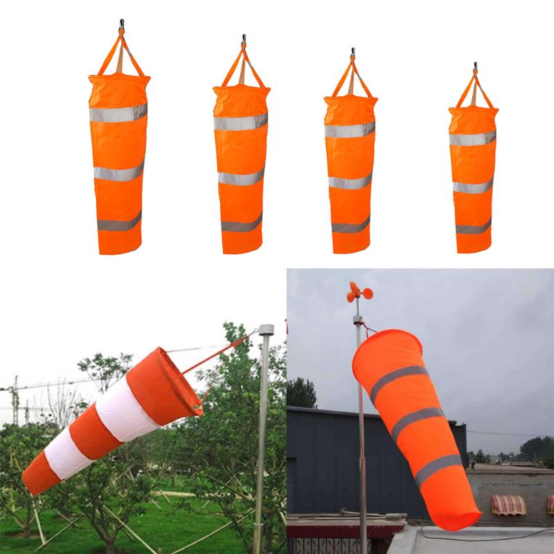 

24,30,40,60inch Airport Windsock Aviation Outdoor Wind SOCK Bag Camping Flag Decorative Objects & Figurines