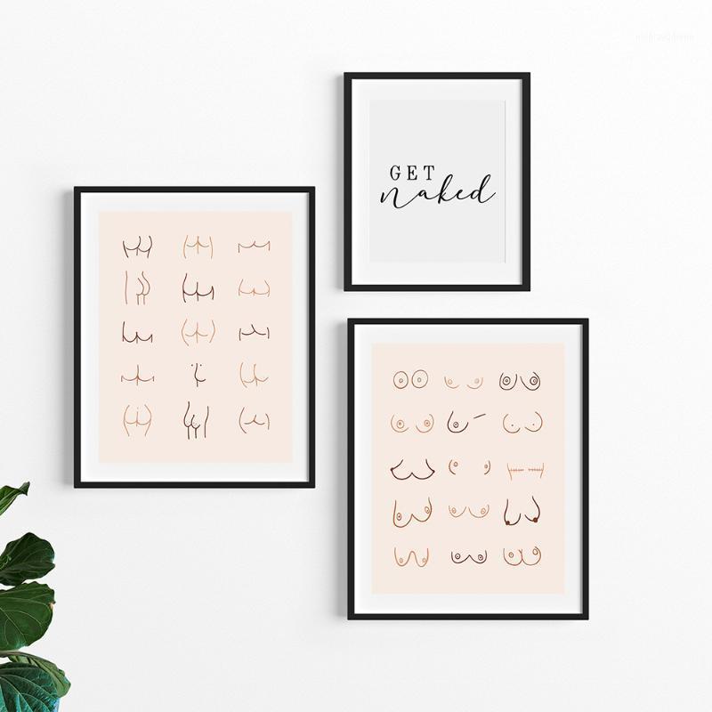 

Paintings Funny Bathroom Boobs Nice BuWall Art Canvas Painting Feminist Posters And Prints Get Naked Sign Wall Pictures For Living Room