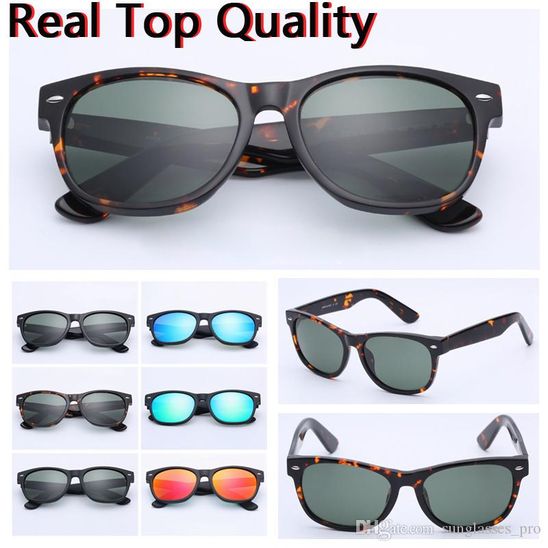 

fashion womens sunglasses mens design sun glasses men women eyeglasses uv protection real glass lenses with leather case and red line barcode