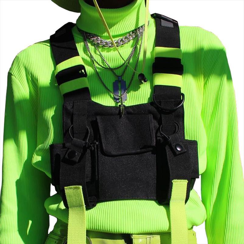 

chest rig bag tactical vest harness front pack pouch holster hip hop streetwear functional for men waist