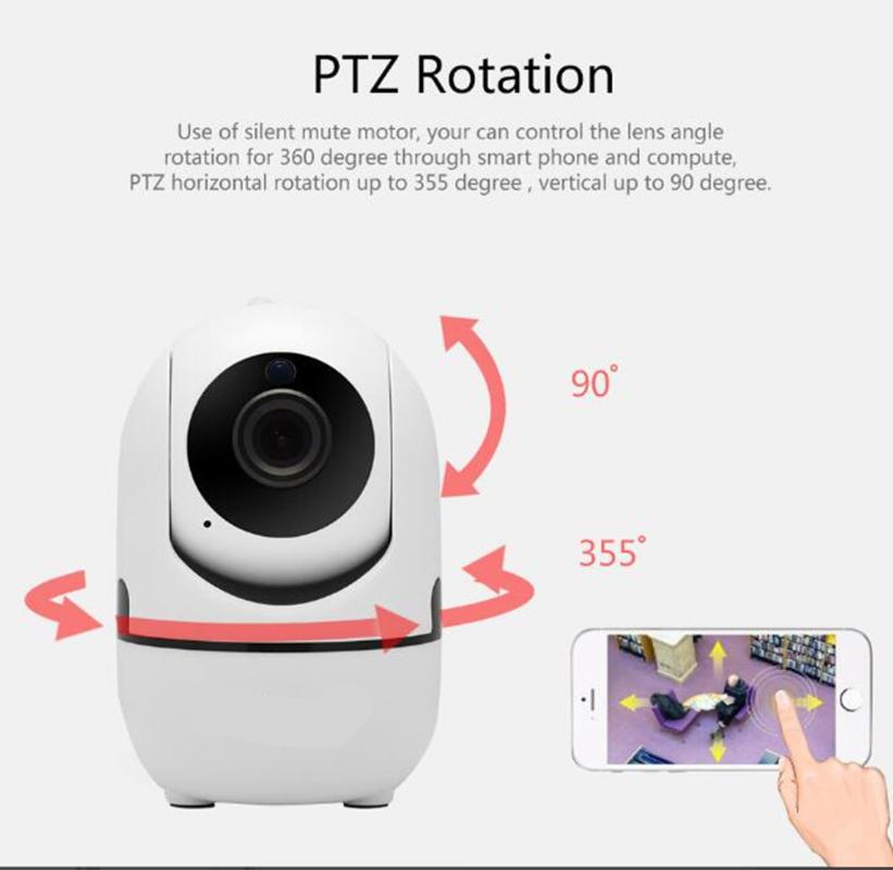 

Cameras 720p/1080P Auto Tracking Wireless WIFI IP PTZ Camera