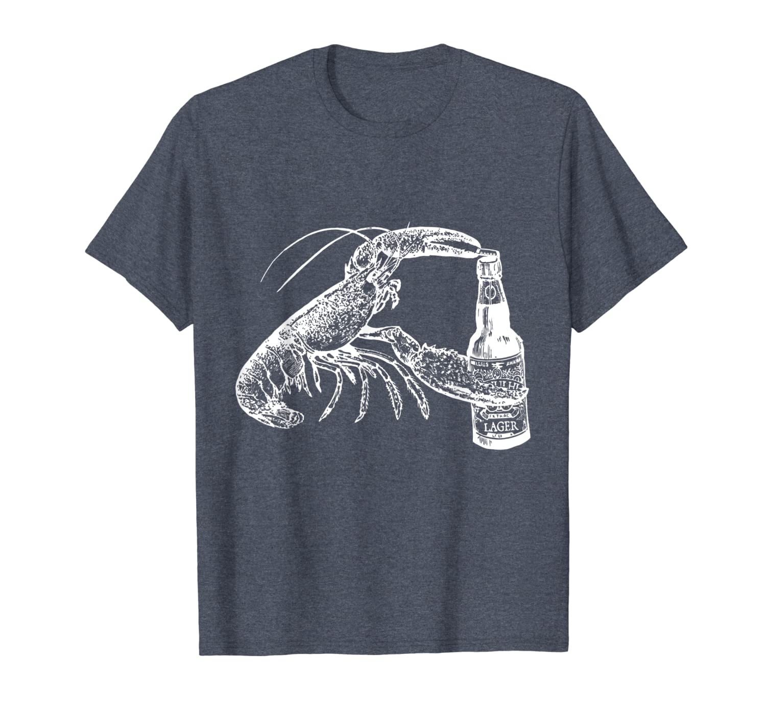 

beer drinking lobster craft beer beach vacation t-shirt t-shirt, White;black