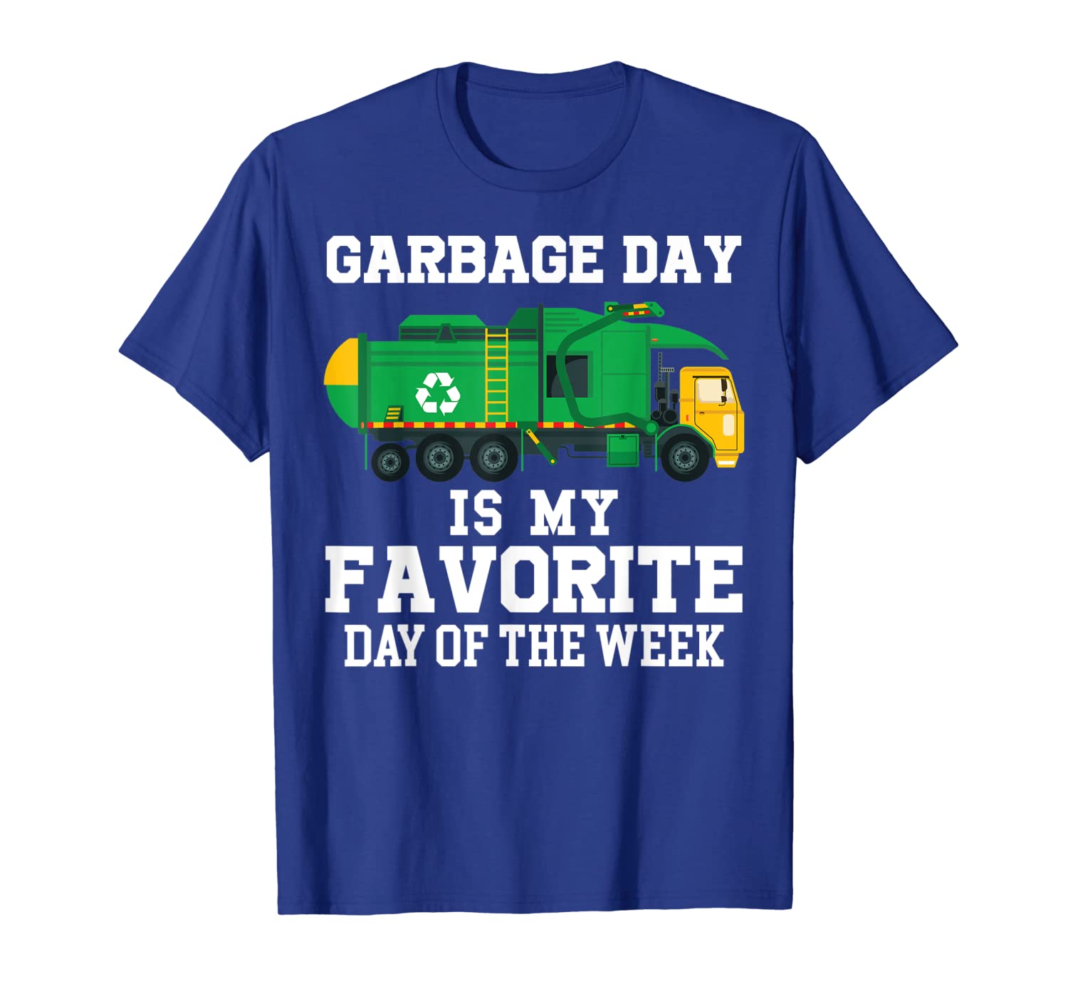 

garbage day recycling trash truck shirt kid boy gift t shirt, White;black