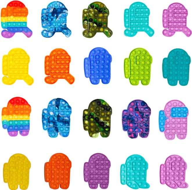 

Wholesale Decompression Toys Rainbow Push Fidget Toy Sensory Bubble Autism Special Needs Anxiety Stress Reliever for Office Fluorescen Stock BY1704
