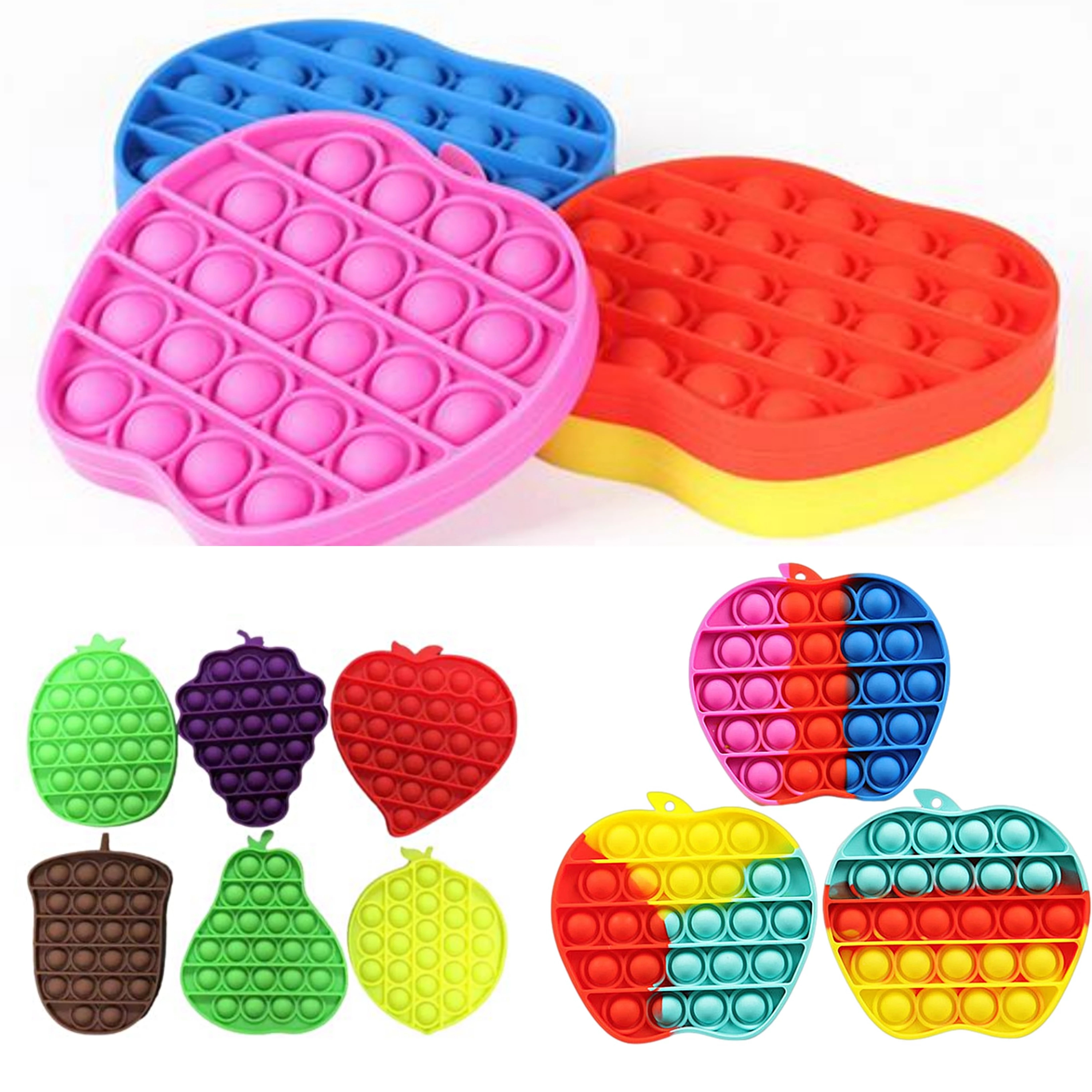 

Push Pop Bubble Sensory Toy Autism Needs Squishy Stress Reliever Toys Adult Kid Funny Anti-stress Pops It Fidget Reliver