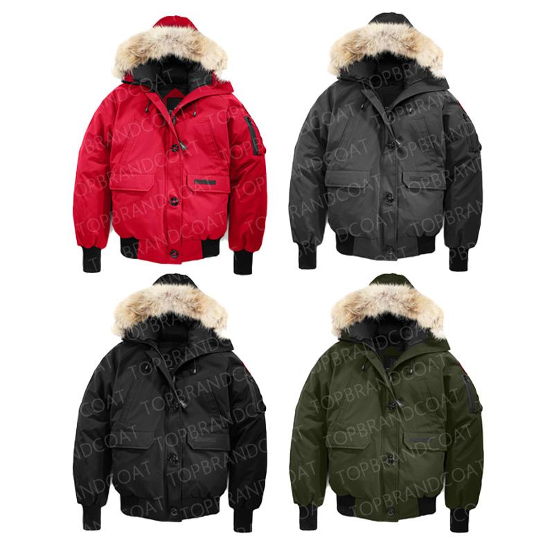 2022 Winter Parka Outerwear women Wolf fur Hooded Canada Down Jacket top quality Coat Hiver Doudoune 90% white Duck down coats