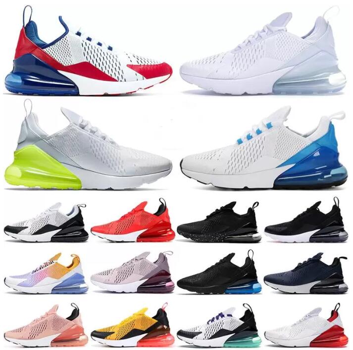 

270 outdoor shoes men women Rainbow University Blue Triple Black Core White USA Coral Stardust Barely Rose 270s mens womens sports trainers sneakers, #28