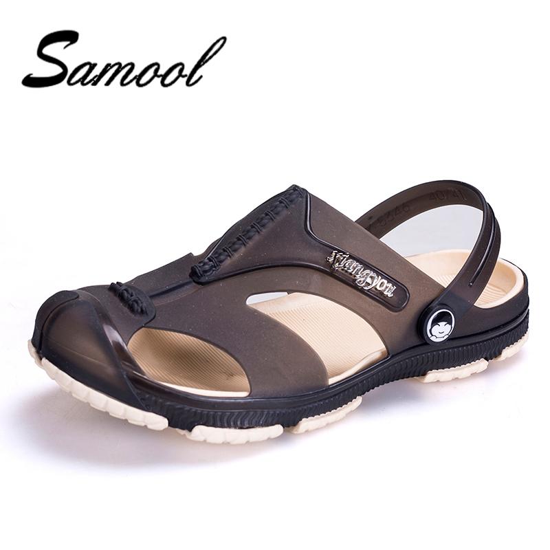 

Sandals Mens Jelly Slippers Summer Casual Shoes Soft Beach Outdoors Super Light Flip Flops Mules Footwear Flats Ex5, Black