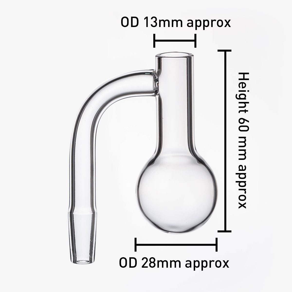 

Smoking Accessories Round bottom quartz banger Top flat 10mm 14mm 18mm male female 45° 90° for glass bong dab rig water pipe