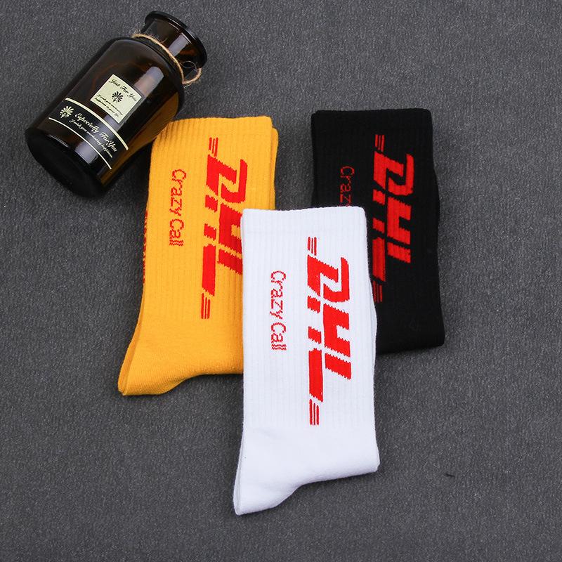 

Men's Socks 2021 European And American Spring, Summer, Autumn Winter Hip-hop Fashion Couple Letter Sports Casual Soc, Wk157-1