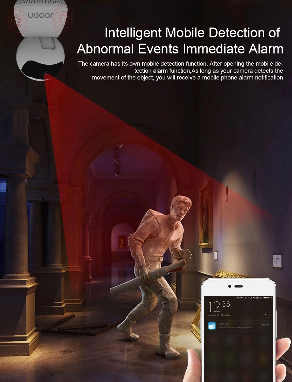 

Wifi Camera 1080P Home IP Cam Night Vision Smart Webcam Video Surveillance Motion Detection Mobile Viewing