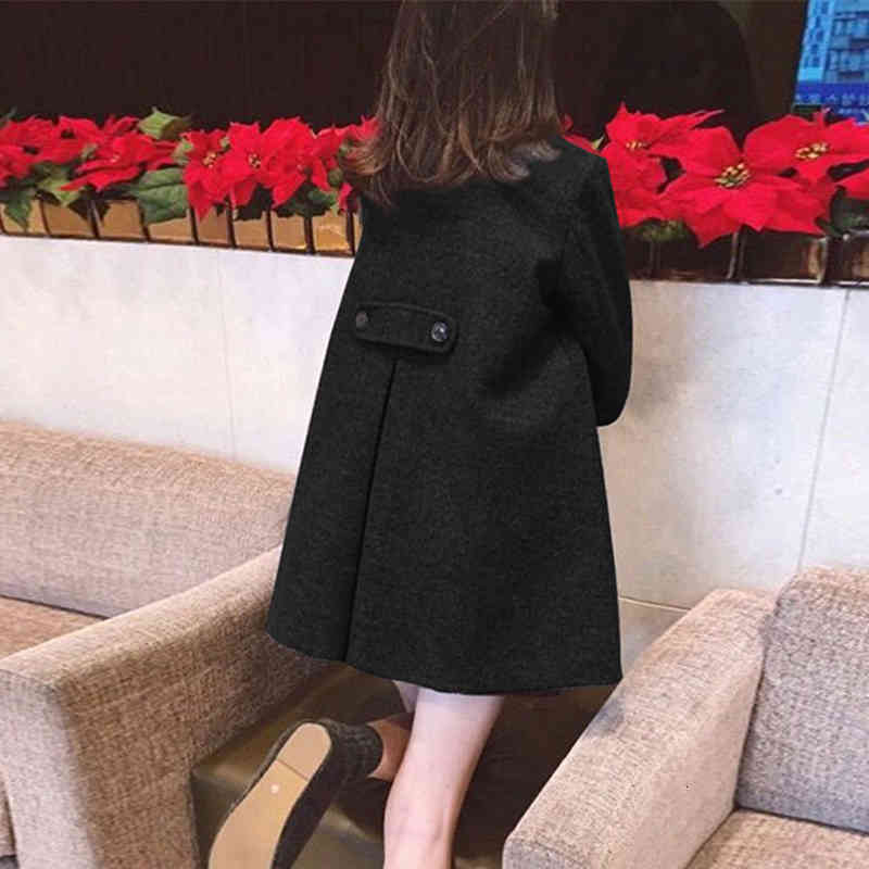 

Women's Wool & Blends Ladies'black-coat for winter, double-sided coat, Korean-branded design, long women's clothes, outdoor fashion TMZU, 1# shoe box