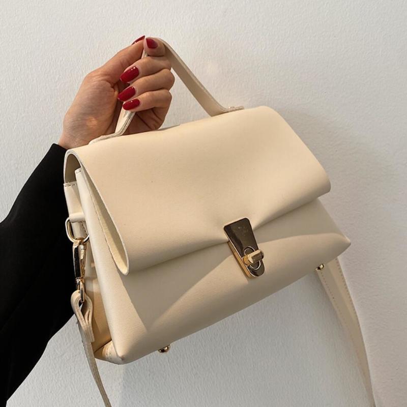 

Evening Bags Elegant Female Square Tote Bag 2021 High-quality PU Leather Women's Designer Handbag High Capacity Shoulder Messenger