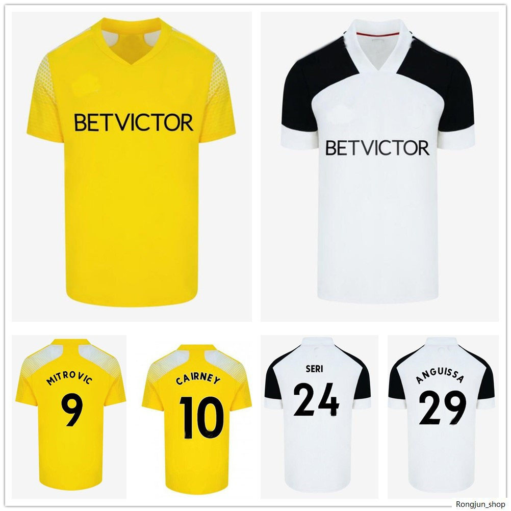 

2020 2021 MITROVIC CAIRNEY Soccer Jerseys SERI I.CAVALEIRO ANGUISSA KEBANO LEMINA KNOCKAERT Custom 20 21 Home Away Football Shirts, Black;yellow