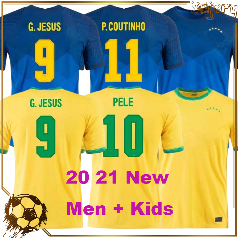 

National Team Soccer Jerseys Camiseta De Futebol 2021 Home Away Sports wear Men Football Shirt Yellow Blue Men+Kids Kit Uniform Fans version, Black;yellow