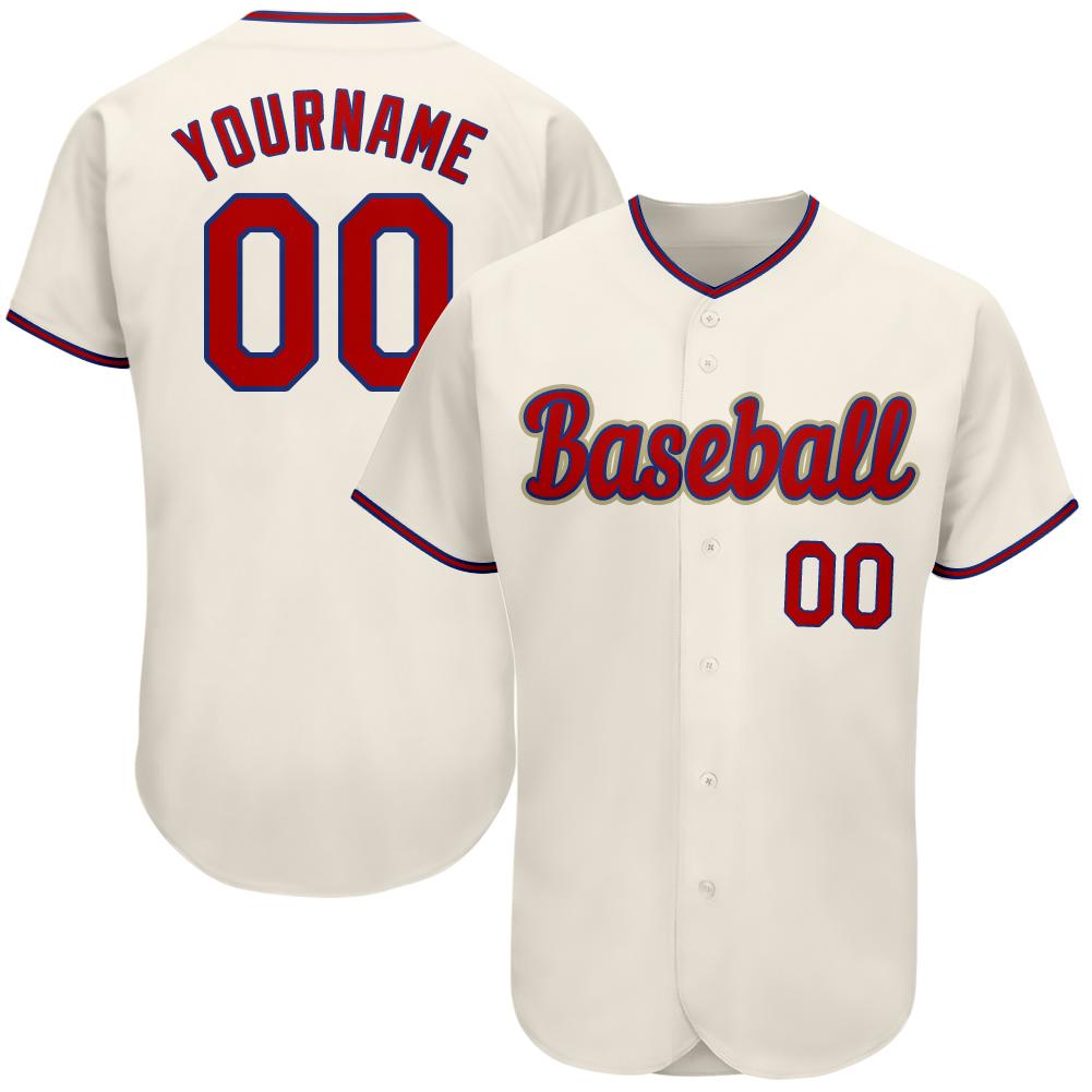 

Custom cream Baseball Jersey 10234567800, Men size s-4l