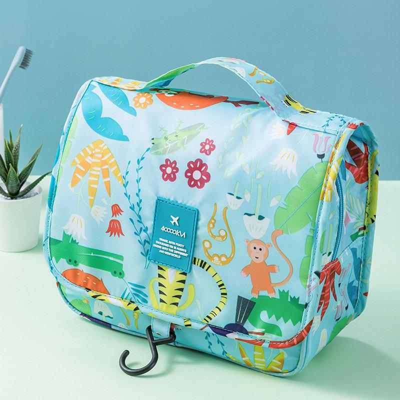 

Portable Makeup Pouch Cartoon Animals Print Cosmetic Bag Women Hand Toiletry Travel Make Up Neceser Mujer Bags & Cases