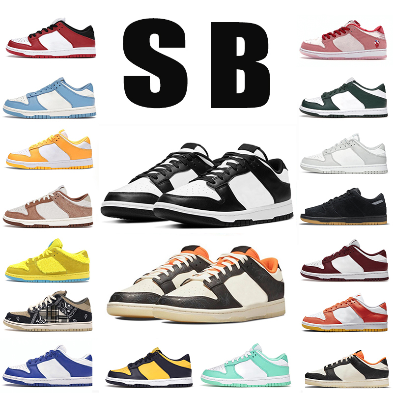 

UNC Syracuse black white OG low mens Running Shoes sbdunk skateboard platform shoe Grey Fog Varsity Green Mummy Chicago Kentucky men women sports sneakers, Pay for box