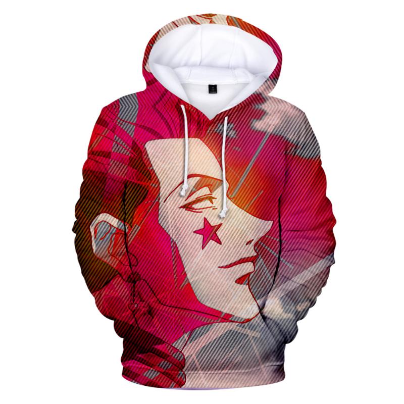 

Men's Hoodies & Sweatshirts Anime Hisoka Men/Women Hooded Mens Cartoon Hoody Spring Winter, Black