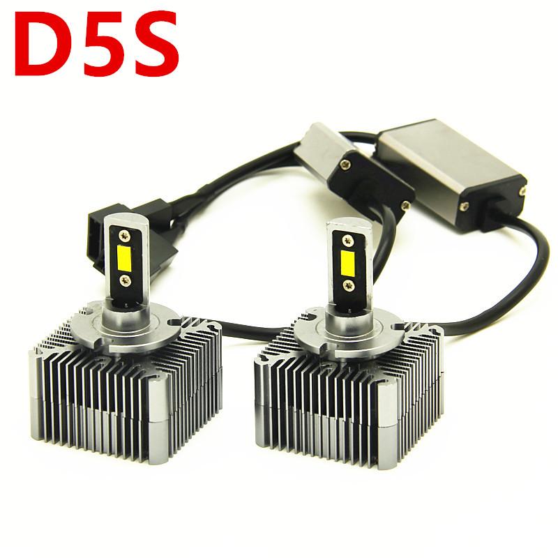 

Car Headlights 2Pcs/Set LED D5S Bulb Headlight Lamp 80W 8000Lm Original Plug Play White 6000K