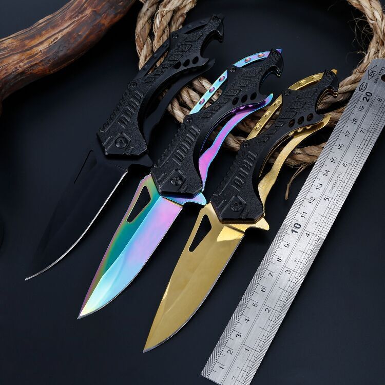 

Outdoor Knife Tactica High Hardness Foding Knife fied Surviva Muti-Function Knife Sef-Defense Foding Cod Weapon